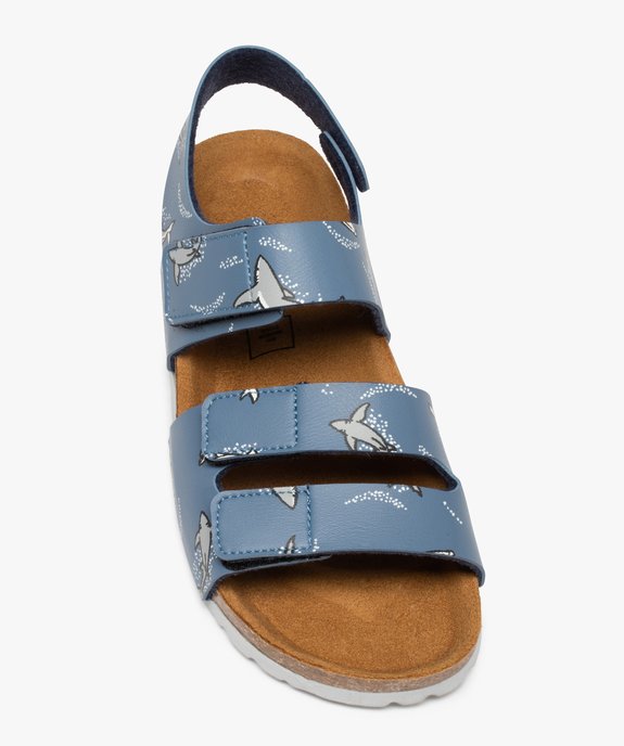 Sandales garçon à brides scratch imprimées vue5 - GEMO (ENFANT) - GEMO