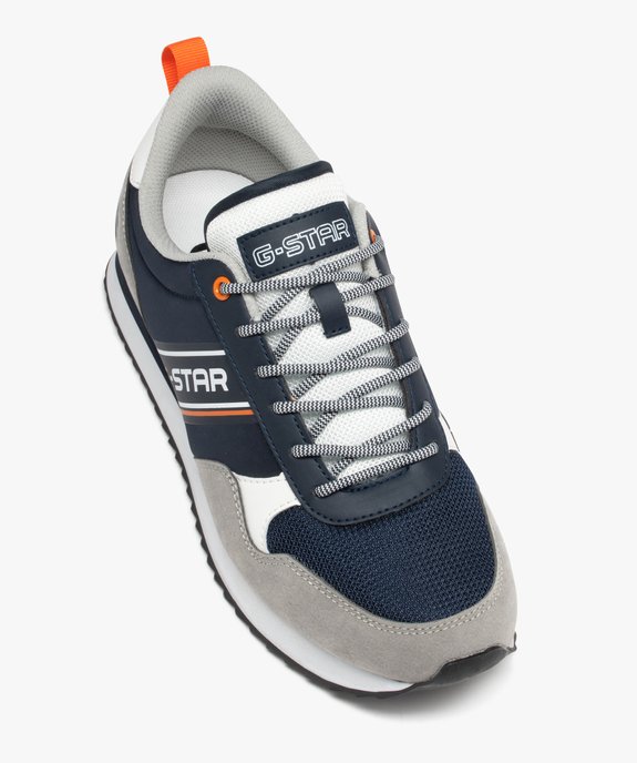 Baskets homme style rétro à lacets bicolores - G-Star vue5 - G-STAR - GEMO