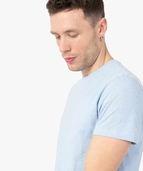 Tee-shirt à manches courtes et col rond homme vue2 - GEMO 4G HOMME - GEMO