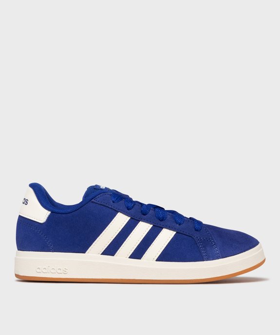 Baskets basses en cuir suédé Grand Court 00s garçon - Adidas vue1 - ADIDAS - GEMO