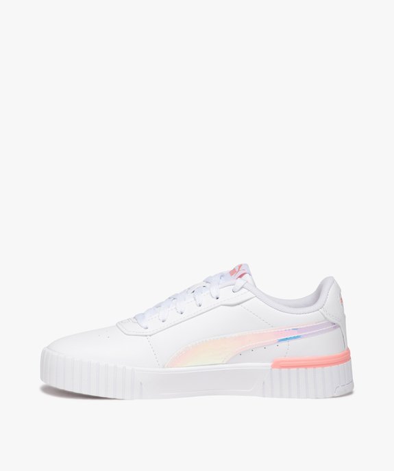 Baskets fille unies avec détail métallisé - Puma vue3 - PUMA - GEMO