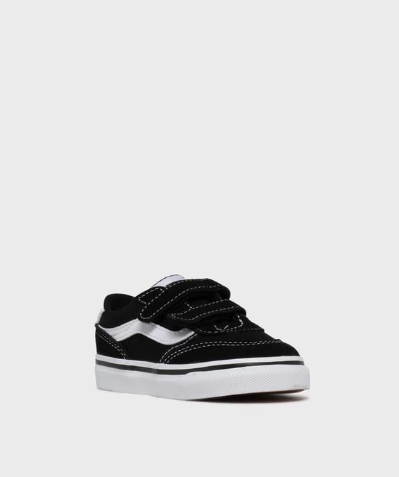 Baskets basses en cuir suédé et textile Brooklyn bébé fille - Vans vue2 - VANS - GEMO