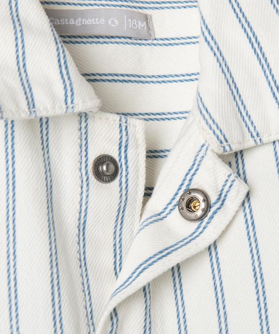 Sur-chemise à rayures bébé garçon - LuluCastagnette vue3 - LULUCASTAGNETTE - GEMO