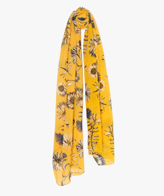 Foulard femme imprimé en matière plissée vue1 - GEMO (ACCESS) - GEMO