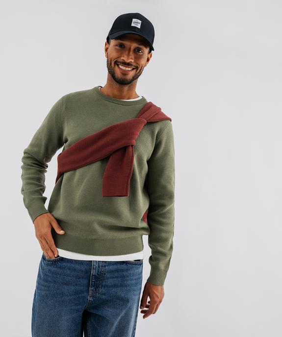 Pull en coton à col rond homme vue4 - GEMO (HOMME) - GEMO