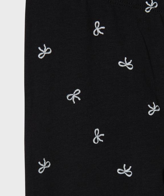 Legging imprimé en maille fine fille vue2 - GEMO 4G FILLE - GEMO