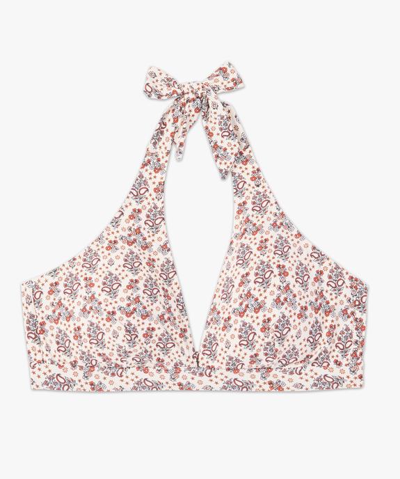 Haut de maillot de bain femme grande taille triangle foulard vue4 - GEMO (PLAGE) - GEMO