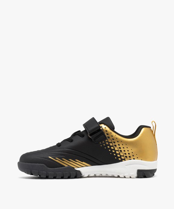Chaussures de football bicolores avec fermeture scratch garçon vue3 - ATHLETIC - GEMO