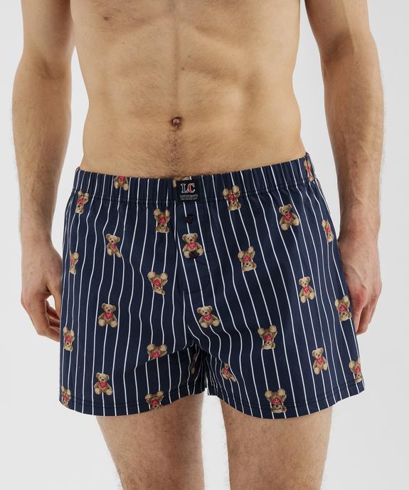 Caleçon en coton à ceinture élastique homme - LuluCastagnette (lot de 2) vue2 - LULUCASTAGNETTE - GEMO