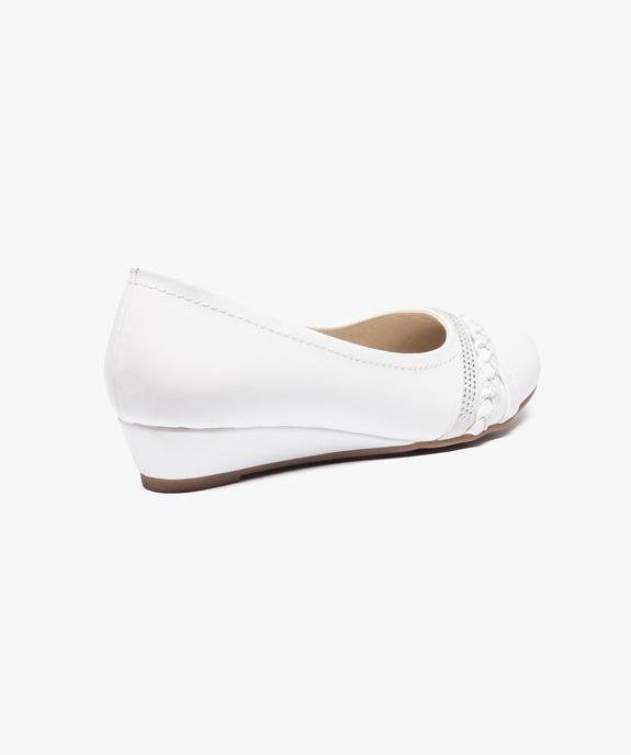 Ballerines avec brides fantaisie et talon compensé vue4 - GEMO(URBAIN) - GEMO