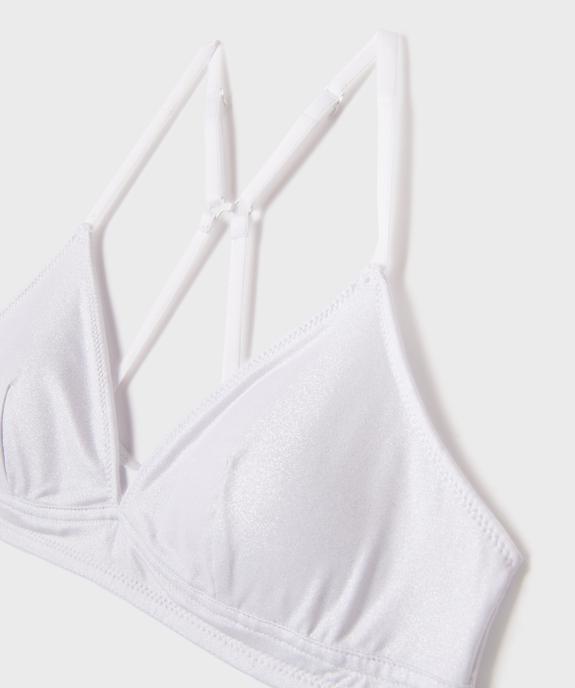 Soutien-gorge pailleté dos nageur avec mousse amovibles fille vue2 - GEMO (JUNIOR) - GEMO