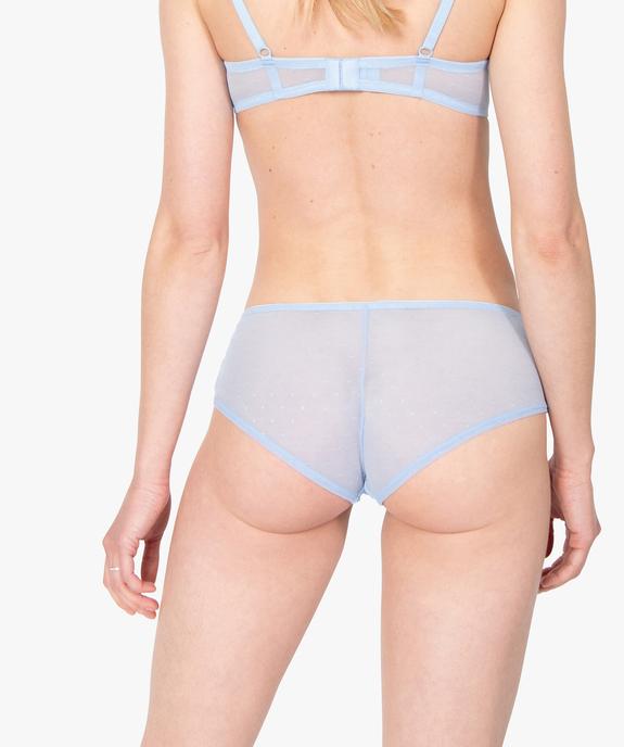 Shorty en dentelle et tulle femme (lot de 2) vue2 - GEMO(HOMWR FEM) - GEMO