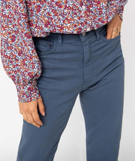 Jean femme large avec finitions franges longueur 7/8ème vue2 - GEMO(FEMME PAP) - GEMO