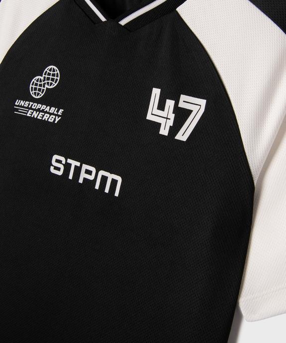 Tee-shirt de sport à manches courtes avec inscriptions garçon vue2 - GEMO (ENFANT) - GEMO