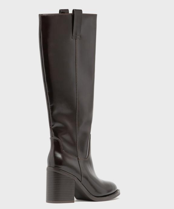 Bottes cavalières à talon haut femme vue4 - FOLLOW ME - GEMO
