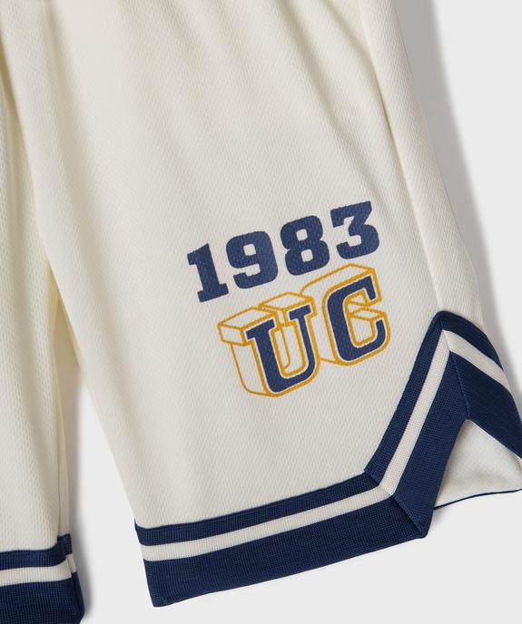 Short de sport aux finitions contrastantes garçon - Camps United vue2 - CAMPS - GEMO