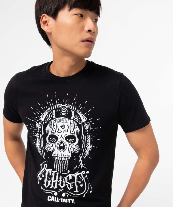 Tee-shirt homme avec motif tête de mort - Call of Duty vue2 - CALL OF DUTY - GEMO
