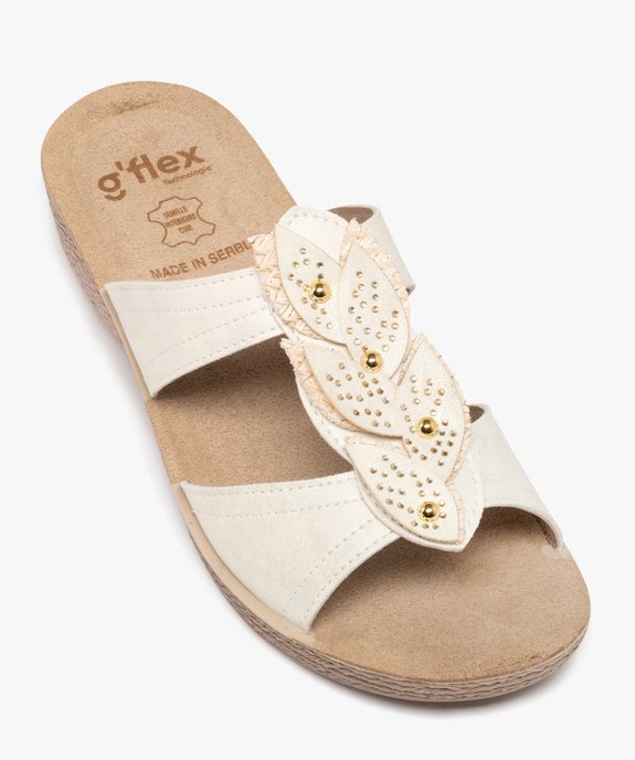 Sandales confort forme mule femme avec fermeture scratch vue5 - G'FLEX - GEMO