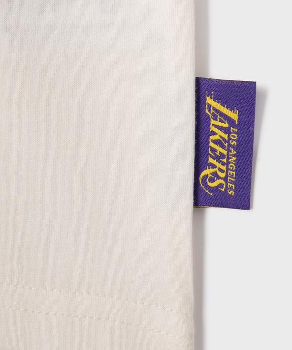 Tee-shirt manches courtes avec motif « Lakers Los Angeles » garçon vue3 - NBA - GEMO