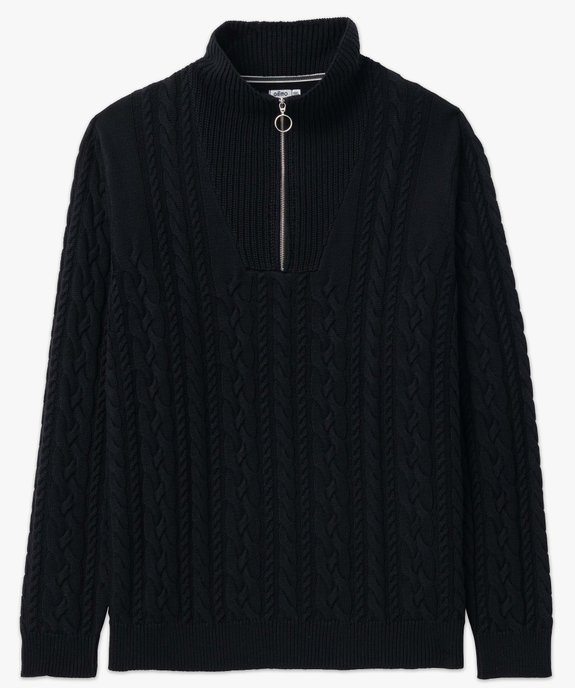Pull homme grande taille avec torsades et pull camionneur vue4 - GEMO (G TAILLE) - GEMO