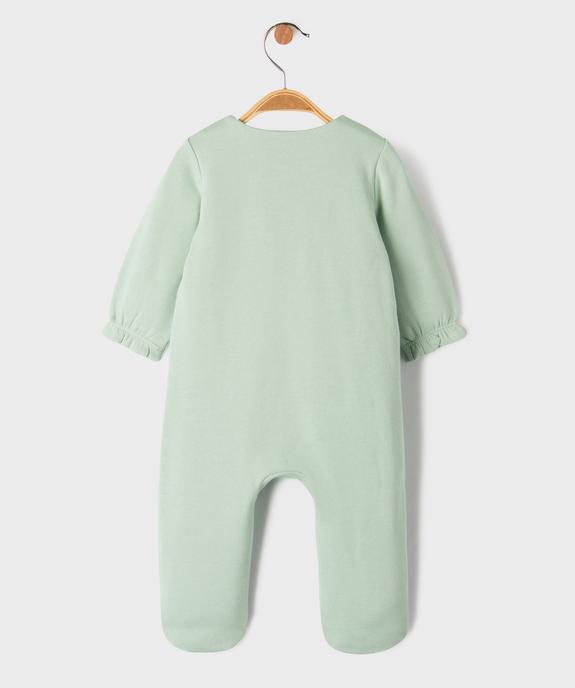 Pyjama en molleton gratté à ouverture devant bébé vue3 - GEMO 4G BEBE - GEMO