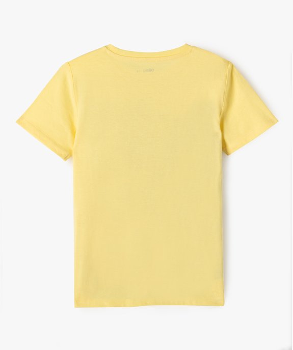 Tee-shirt à manches courtes avec motif tigre garçon vue3 - GEMO (ENFANT) - GEMO