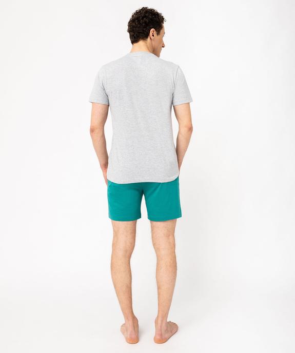 Pyjashort en coton imprimé homme - One Piece vue3 - ONE PIECE - GEMO
