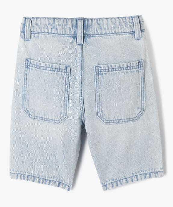 Bermuda en jean coupe Skater garçon vue7 - GEMO (ENFANT) - GEMO