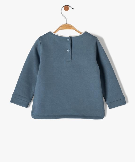 Sweat bébé fille molletonné avec motif animalier vue4 - GEMO(BEBE DEBT) - GEMO