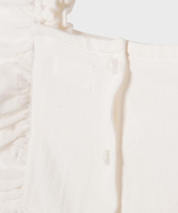 Blouse sans manches à volants coupe ample fille vue3 - GEMO 4G FILLE - GEMO