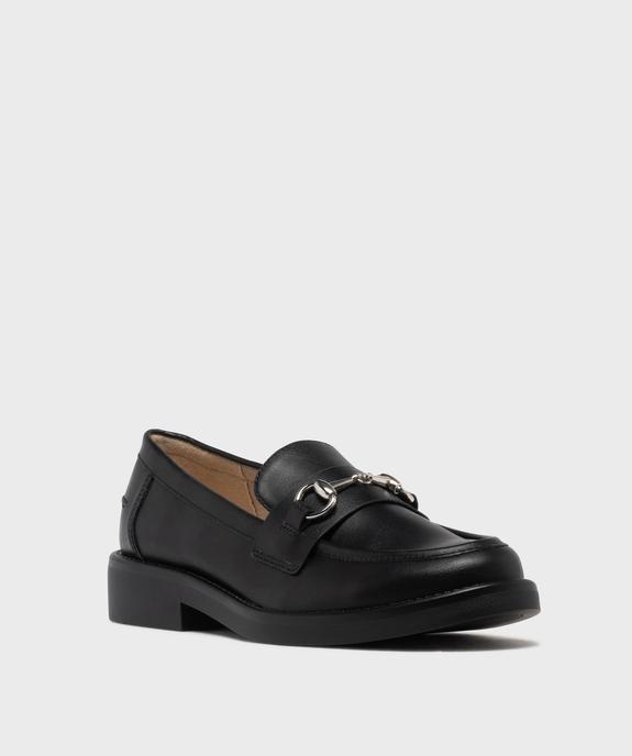 Mocassins avec bijou métallique et large talon femme - Follow Me vue2 - FOLLOW ME - GEMO