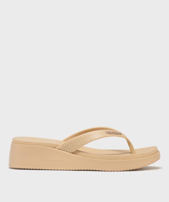 Tongs à talon compensé femme - Havainas vue1 - HAVAIANAS - GEMO