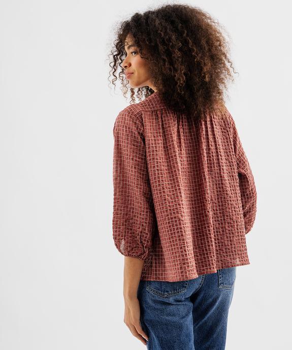 Blouse fluide boutonnée femme vue4 - GEMO(FEMME PAP) - GEMO