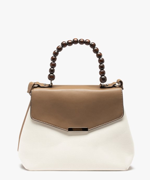 Sac à main femme bimatière à poignée en billes vue1 - GEMO (ACCESS) - GEMO