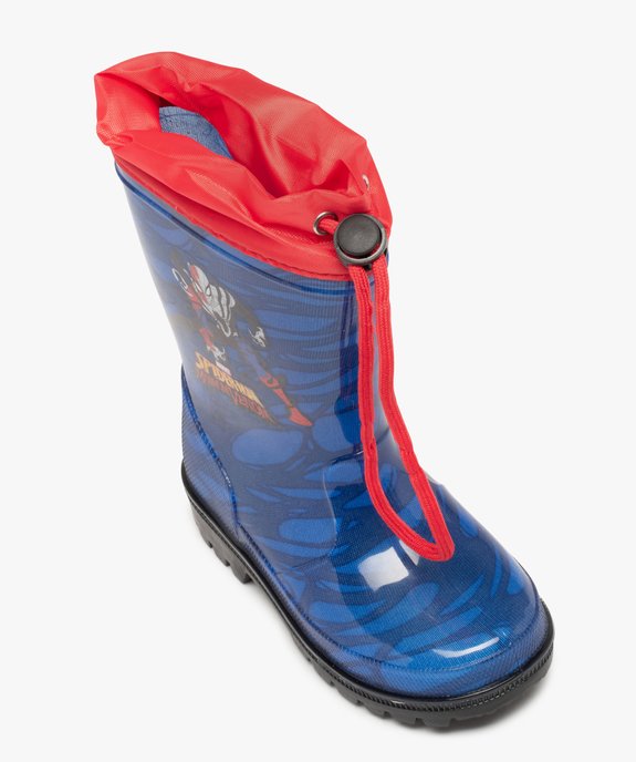 Bottes de pluie garçon à col ajustable – Spider-Man vue5 - SPIDERMAN - GEMO