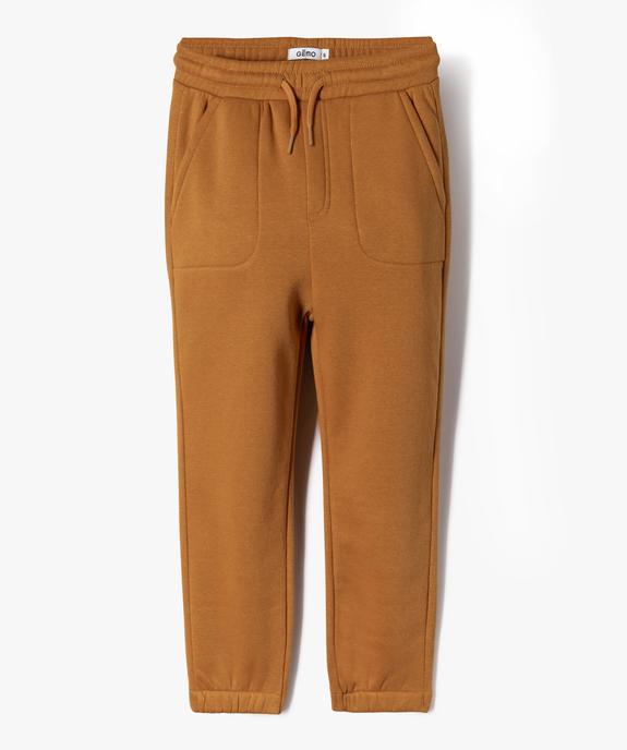 Pantalon de jogging molletonné garçon vue1 - PREMIER PRIX BY GEMO - GEMO