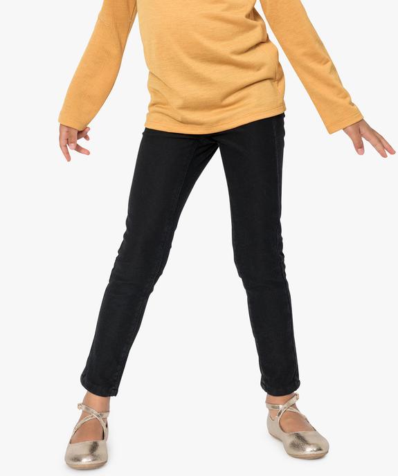 Jegging fille en stretch avec taille élastiquée vue1 - GEMO (ENFANT) - GEMO