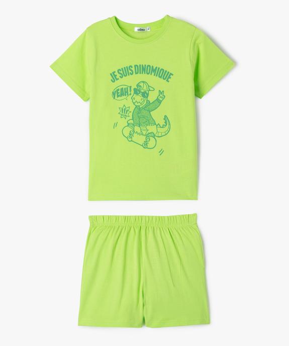 Pyjashort avec motif animal garçon vue1 - GEMO (ENFANT) - GEMO