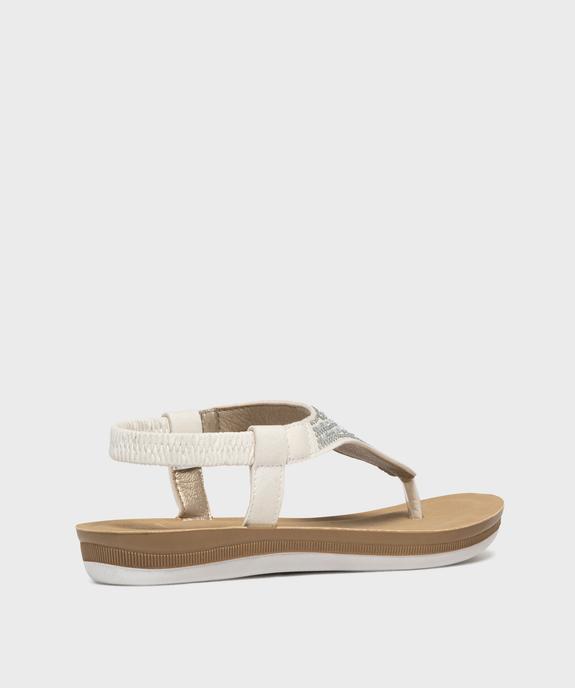 Sandales à entredoigt avec strass femme - Emilia Rosa vue4 - EMILIA ROSA - GEMO