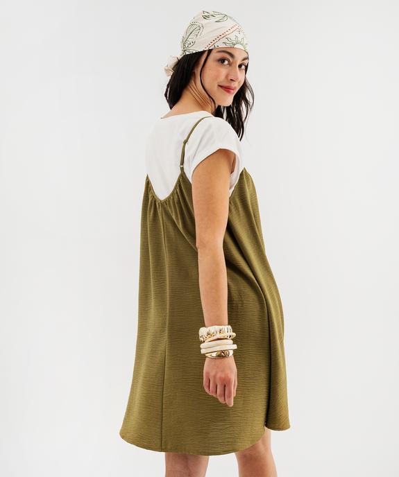 Robe courte à fines bretelles femme vue3 - GEMO 4G FEMME - GEMO