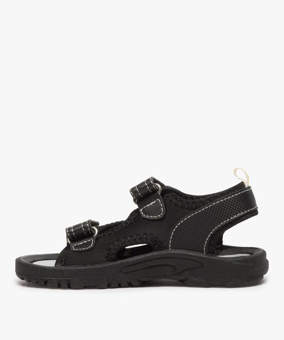 Sandales garçon multi-matières fermeture à scratch vue3 - GEMO (ENFANT) - GEMO