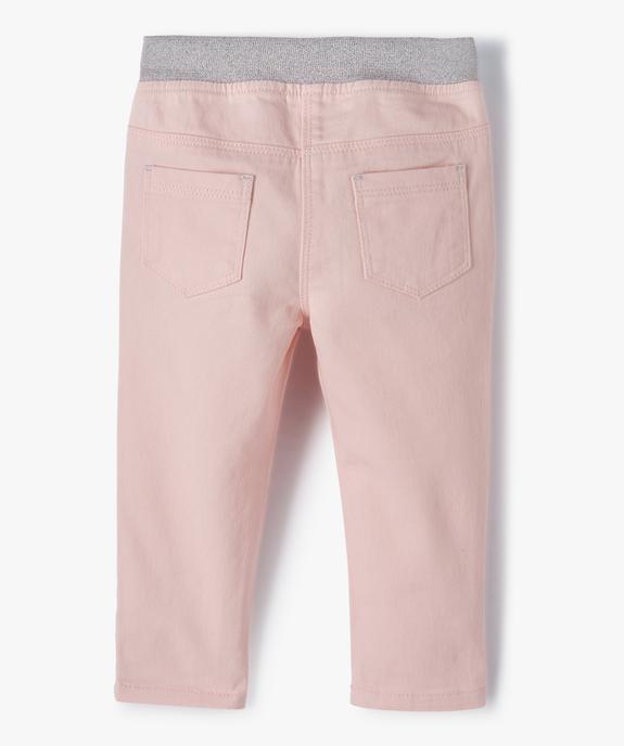 Jegging bébé fille à taille réglable et ceinture pailletée vue3 - GEMO(BEBE DEBT) - GEMO