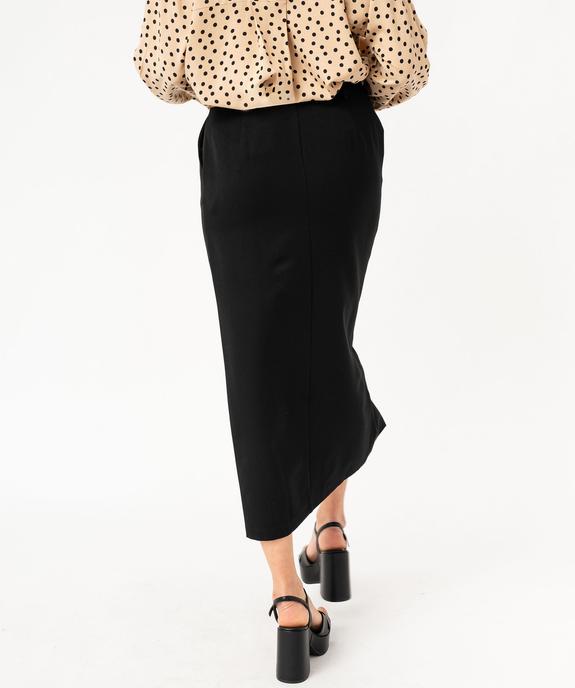 Jupe crayon fendue en maille stretch femme vue3 - GEMO(FEMME PAP) - GEMO