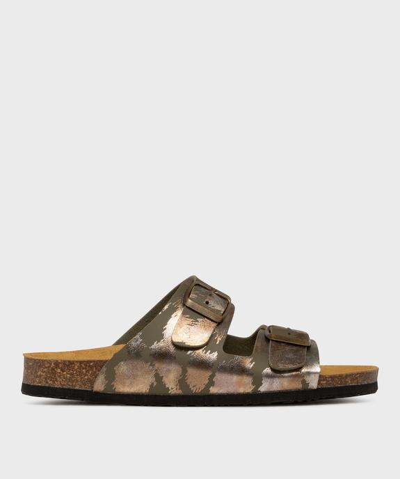 Sandales brillantes à semelle intérieure cuir anatomique femme vue1 - VALENTINA BALDA - GEMO