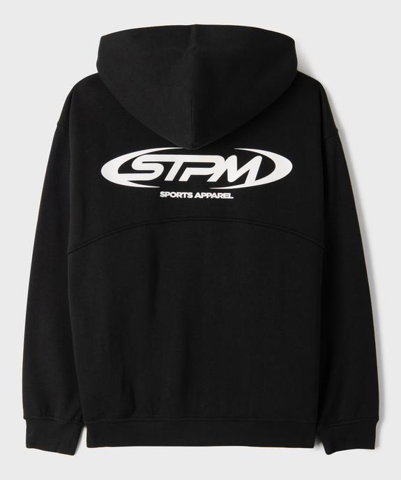 Sweat zippé à capuche coupe ample garçon vue3 - GEMO 4G GARCON - GEMO