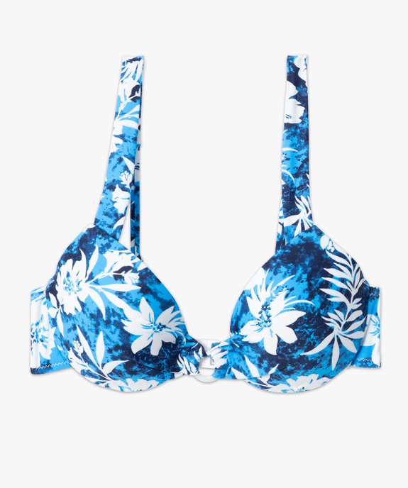 Haut de maillot de bain femme forme corbeille à armatures vue4 - GEMO (PLAGE) - GEMO