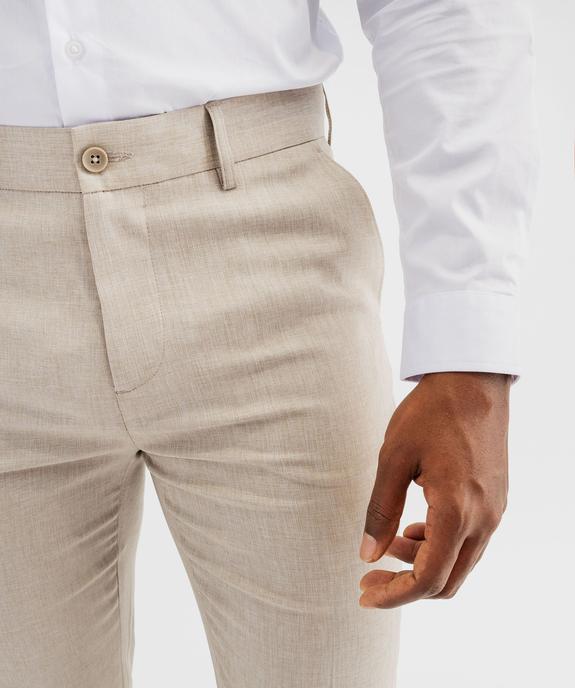 Pantalon de costume ajusté homme vue4 - GEMO (HOMME) - GEMO