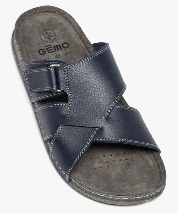 Mules confort multibrides croisées homme vue5 - GEMO (CASUAL) - GEMO