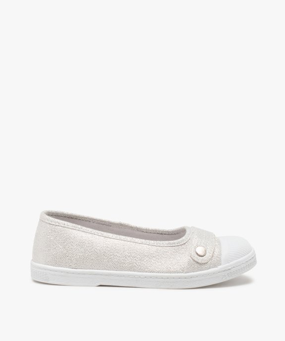 Ballerines fille en toile avec bout renforcé vue1 - GEMO (ENFANT) - GEMO