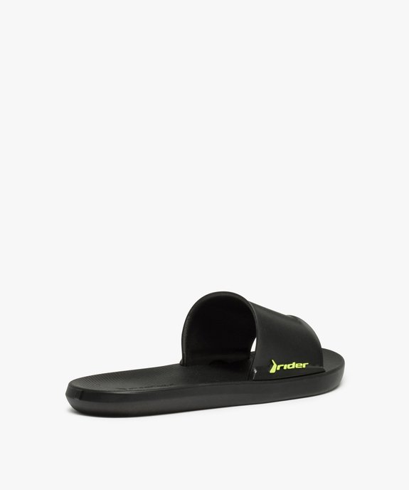 Mules de piscine fille unies logo fluo – Rider vue4 - RIDER - GEMO